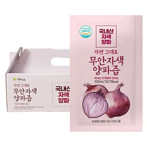 자연그대로 무안 자색양파즙 100ml x 140팩 36,470원