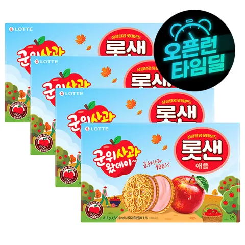 롯샌 군위사과 애플 315g 4개 (10,890원) (무료)