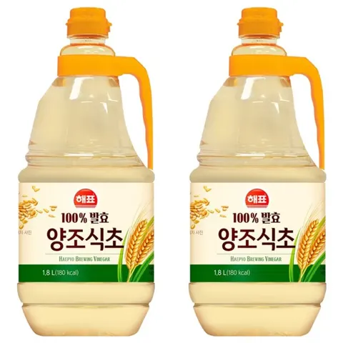해표 양조식초, 1.8L, 2개