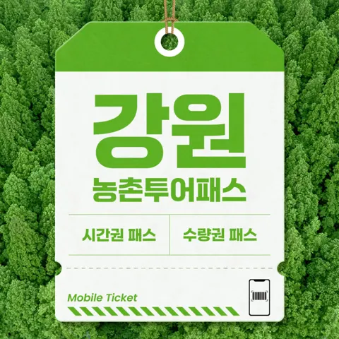 강원 농촌투어패스 BIG1 (3,000원/무료)
