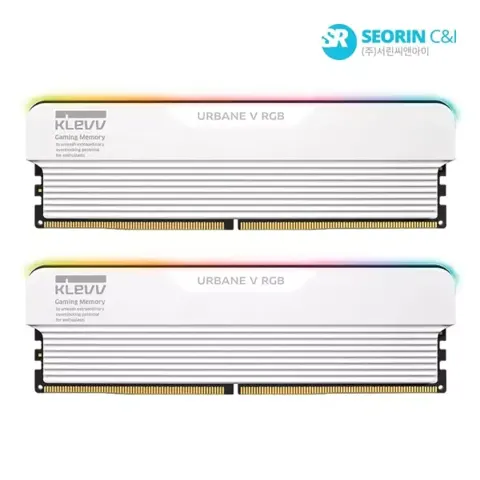 [서린공식] 에센코어 클레브 DDR5-6000 CL30 URBANE V RGB (화이트…