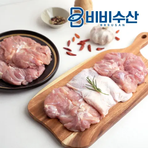 국내산 냉장 순살 닭다리살 정육 1kg (10,900원/네멤무배)