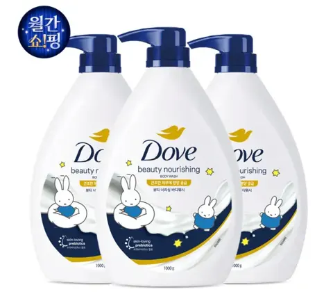 도브 바디워시 1000ml x 3개