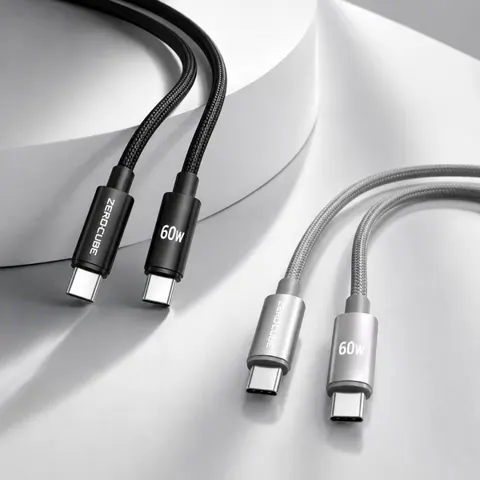 C to C 60W 초고속 충전케이블 1+1  3,480원