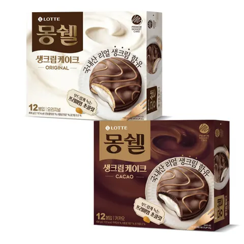 몽쉘 생크림 408g X 4개 골라담기 (13,780원/무료)