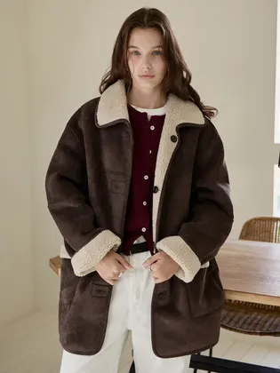 [승주PICK] 마이 시어링 무스탕_ASH GREY