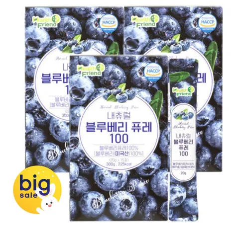 내츄럴 블루베리퓨레 100 15포 x 3개 (16,900원/무료)
