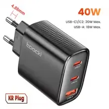 Toocki 67W GaN 충전기 KR플러그($8.97), Toocki 40W GaN 충전기 KR플러그($5.48~)