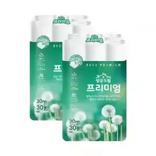100% 천연펄프 행운드림 화장지 3겹 30m 2팩(1.7만), 깨끗한나라 롱와이드 화장지 30m 30롤 1팩(1.4만)