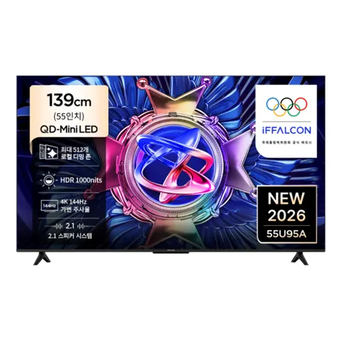 TCL 4k uhd 게이밍 TV 144hz 55u95a