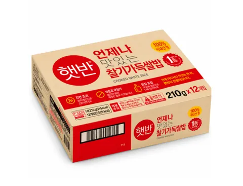 CJ 햇반 찰기가득 쌀밥 210g x 12 (1박스) (13,790원/무료)