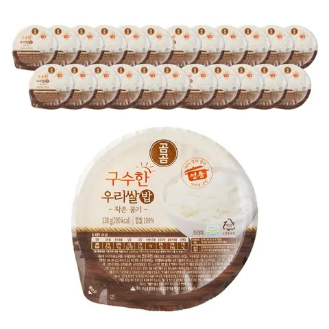 곰곰 구수한 우리쌀밥 작은공기 130g 24개