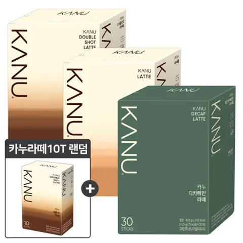 카누 라떼 30T 2개 골라담기 + 10T 증정 (22,000원/무료)