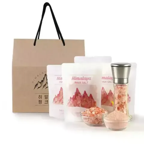 히말라야 핑크솔트 소금 250G 5팩 + 그라인더 1개 선물세트