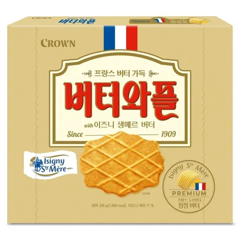 버터와플 이즈니, 1개, 316g