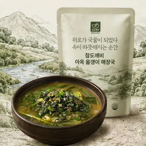 아욱 올갱이 해장국 500g3팩 (8,900원/네멤무배)
