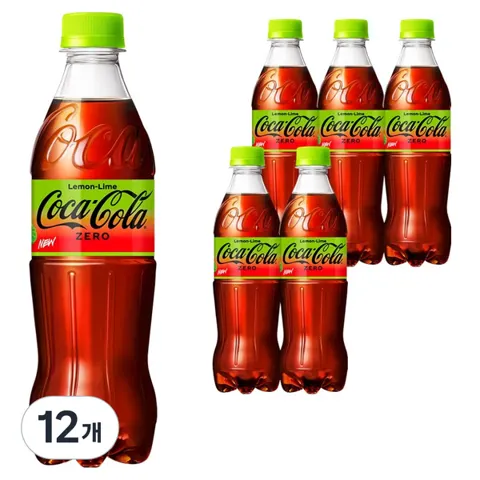 코카콜라 제로 레몬라임, 500ml, 12개