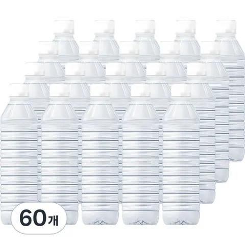 물하나 지리산 eco 생수 무라벨, 500ml, 60개