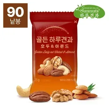 하루견과 올데이 믹스넛 1.4kg (15,803원) 호두앤아몬드 25g 90봉 (51,712원) THE오리지날 20g 90봉 (46,023원) / 무료