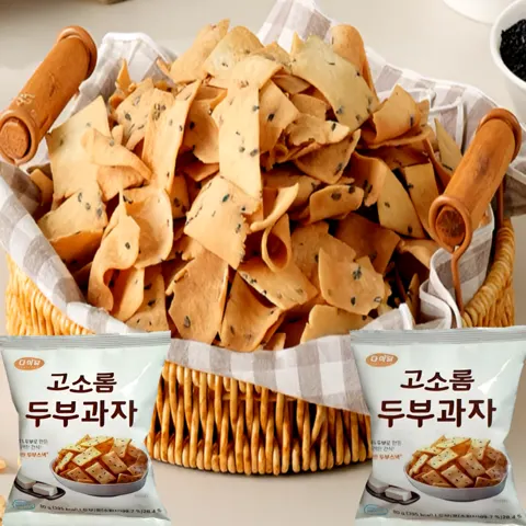 다식담 수제 두부과자 간식 80g 4팩 (6060원/무배)