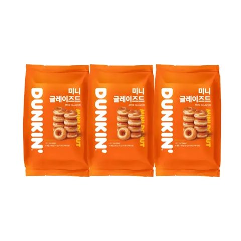 던킨 미니 글레이즈드, 15g, 10개, 3팩 10,900원 (무료)