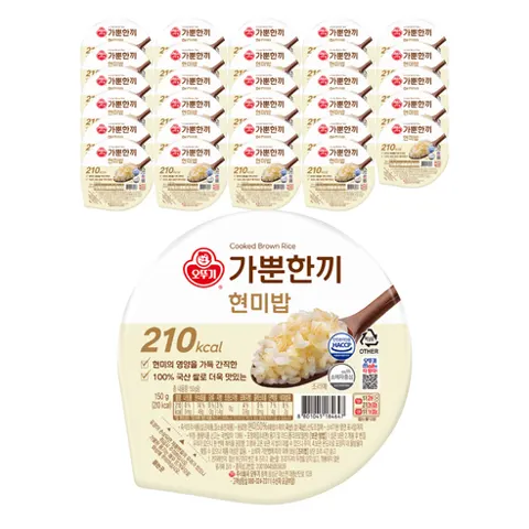 오뚜기 가뿐한끼 현미밥, 150g, 30개