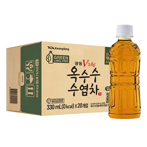 광동옥수수수염차 무라벨, 330ml, 20개