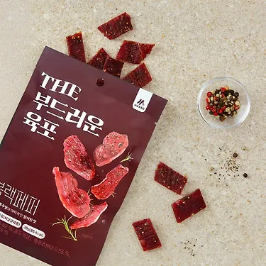 부드러운 육포 블랙페퍼 30g 10팩 임박 (15,000원/무료)