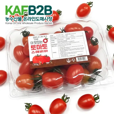 스테비아 방울 토마토 2kg (500gX4팩) (12,900원/무료)