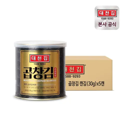 대천김 곱창김 캔김 30g 5캔 (22,270원/무료)