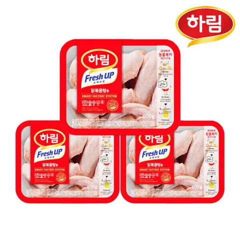 하림 냉장 닭볶음탕용 600g 3팩 (13,200원/무료)
