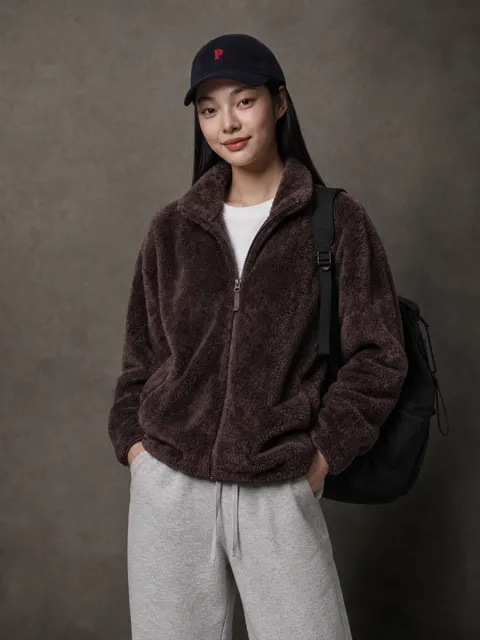 폴햄 공용 플러피 집업 (19,465원/무료배송)