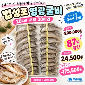 법성포 영광굴비 20마리 20cm 내외 24,500원