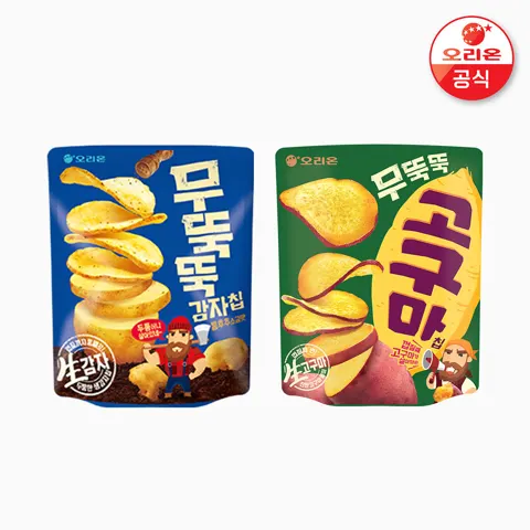 무뚝뚝감자칩 60g 6개 + 무뚝뚝고구마칩 56g 7개
