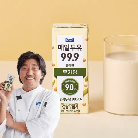 매일두유 99.9 플레인 저당두유 190ml 24팩 새벽배송