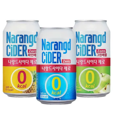 나랑드사이다 제로 345ml x 24캔 3종 택1 (10,449원/무료)