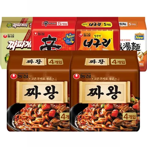 농심짜왕 134g 16봉 외 농심 라면 골라담기 [신라면/짜파/너구리/안성탕면 등 다수]
