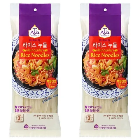 티아시아키친 라이스누들 볶음면용 5mm