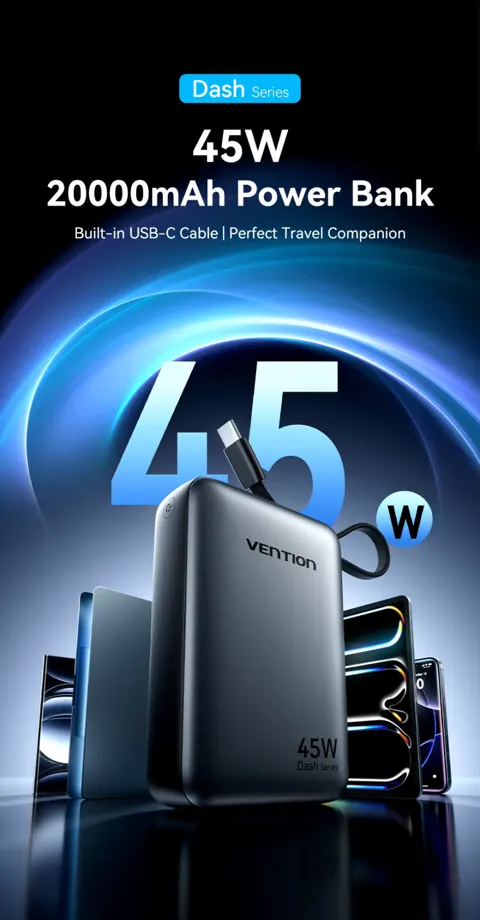 벤션 CCC 45W 20000mAh 보조배터리 (19,842원 코...