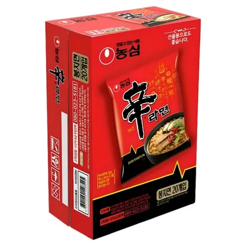농심 신라면 120g x 20입 (5,060원/무료)