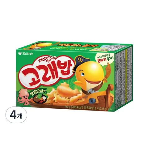 고래밥 볶음양념맛, 46g, 4개