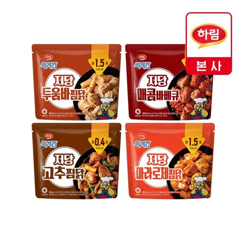 맥시칸치킨 저당찜닭 300g 4종 2봉 (14,740원/무료)