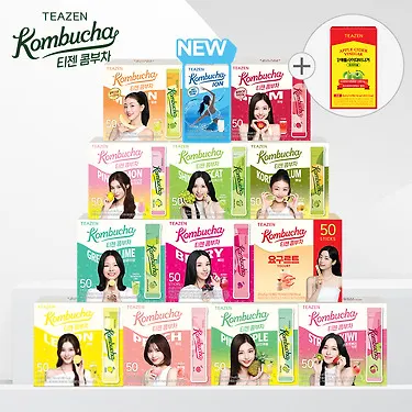 [1+1] 티젠 콤부차 50스틱 (총 100스틱)+애사비 10스틱 증정