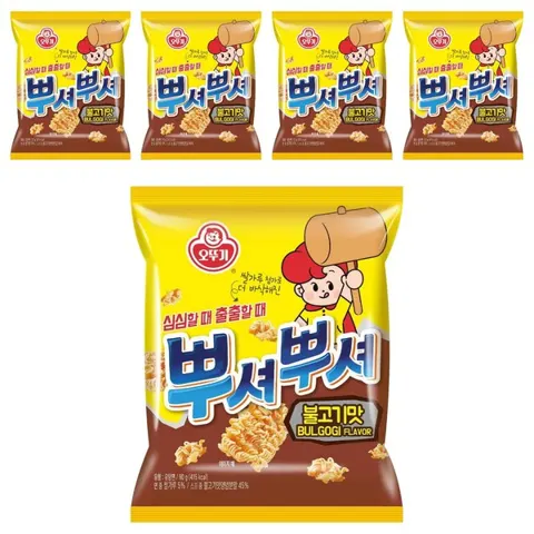 오뚜기 뿌셔뿌셔 불고기맛, 90g, 5개