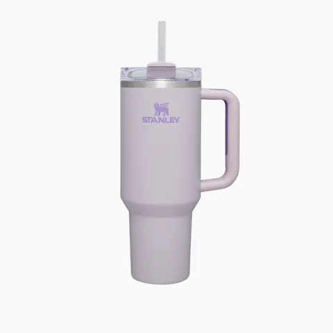 스탠리 퀜처 H2.0 플로우스테이트 텀블러+캐리올 스트랩백, 오키드+크림, 1.18L, 1개 . 개당 3만원대 (66,400원/무료)