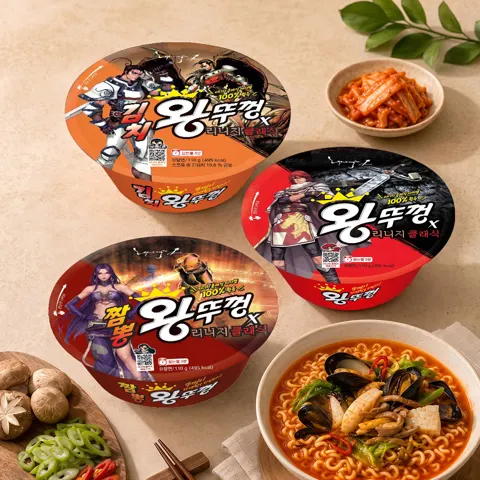 왕뚜껑 6개+김치 6개+짬뽕 6개 (18,450원/무배)