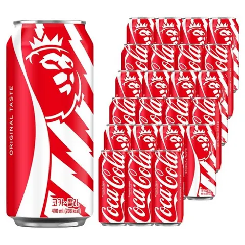 코카콜라 오리지널 프리미어리그 스페셜 패키지 490ml X 24개