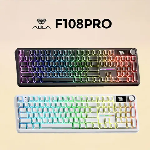 AULA 독거미 F108pro 블랙 세이야축 기계식 키보 8000mah(54,600원/무료)