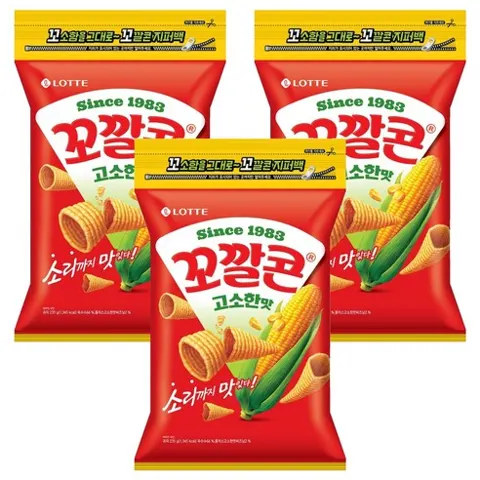 꼬깔콘 고소한맛, 235g, 3개
