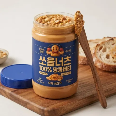 쏘울너츠 100% 땅콩버터 슈퍼크런치 500g 5,330원